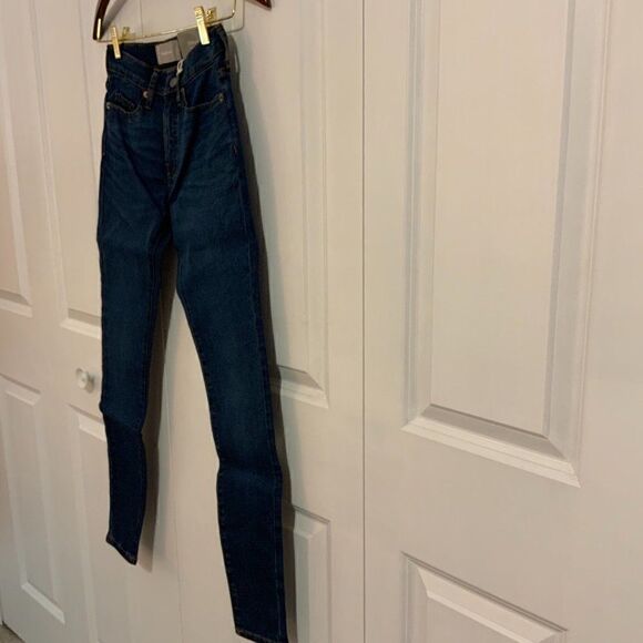 Everlane Jeans Mid Rise Skinny Medium Wash Ankle Length Size 23 New - Picture 5 of 10